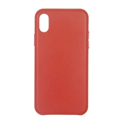 iPhone X/XS Läderfodral - Röd