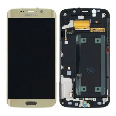 Samsung Galaxy S6 Edge (SM-G925F) Skärm med LCD Display Original - Guld