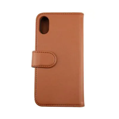 iPhone X/XS Plånboksfodral Magnet Rvelon - Guldbrun