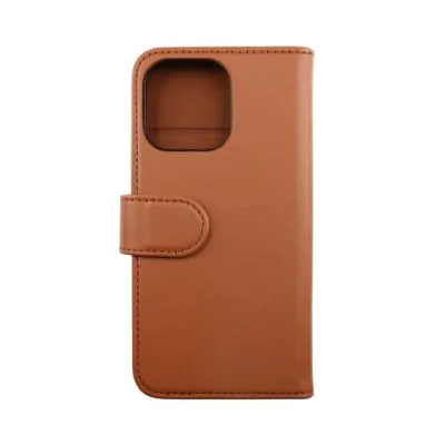 iPhone 13 Pro Plånboksfodral Magnet Rvelon - Guldbrun