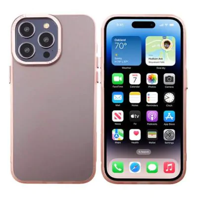 iPhone 14 Pro Mobilskal - Frostat Rosa