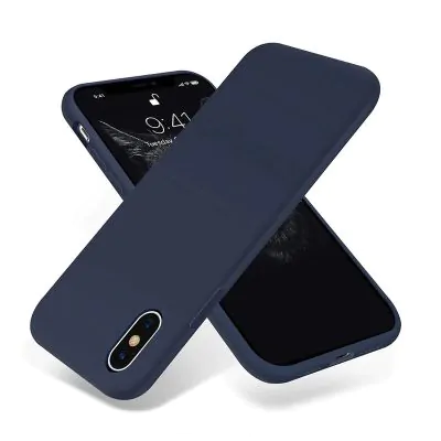 iPhone X/XS Skal - Silikon Blå Rvelon