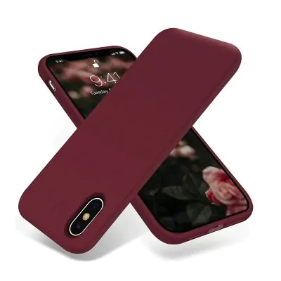 iPhone X/XS Skal - Silikon Röd Rvelon