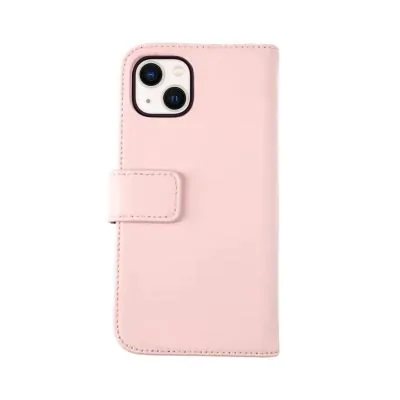 iPhone 13 Mini Plånboksfodral Genuint Läder RV - Rosa
