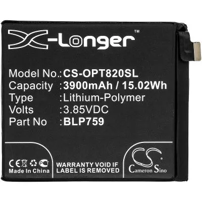 Battery for OnePlus 8 Pro, 3900mAh, 3.85V