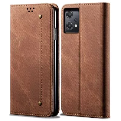 OnePlus Nord CE 2 Lite 5G Magnetic Suction Wallet Style-fodral - Kaffe