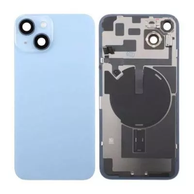 iPhone 14 Plus Baksida Glas med Självhäftande tejp - Blå