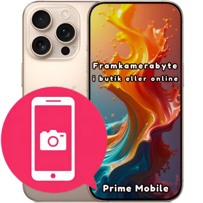 iPhone 16 Pro Framkamerabyte