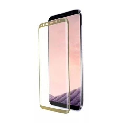 Skärmskydd Samsung S8 Plus - Härdat Japan Glas (Guld)