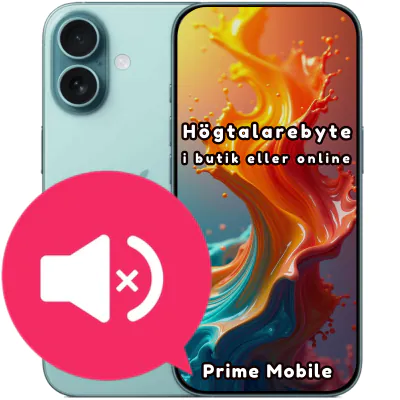 iPhone 16 Plus högtalarebyte