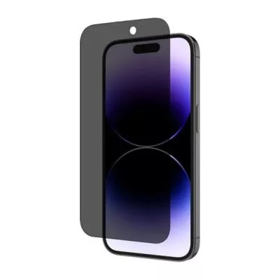 Skärmskydd iPhone 15 - Privacy 3D Härdat Glas (bulk)