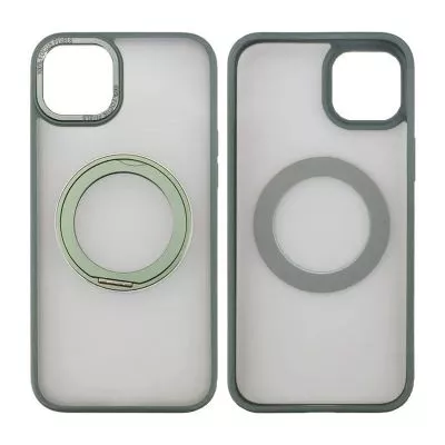 iPhone 15 Skal med MagSafe Stativ Rvelon - Grön