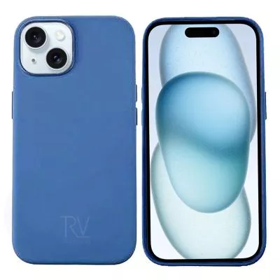 iPhone 15 Silikonskal Rvelon MagSafe - Blå