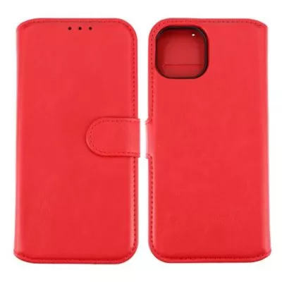 iPhone 15 Plånboksfodral Magnet Rvelon - Röd