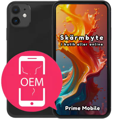 iPhone 11 Skärmbyte OLED-Original kvalité