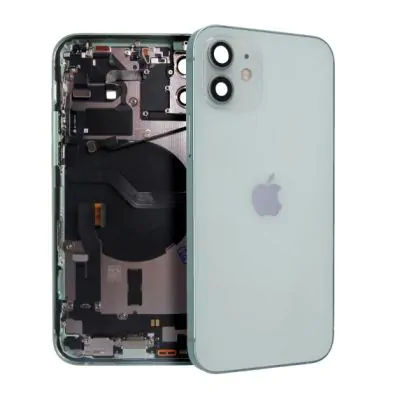 iPhone 12 Baksida med Komplett Ram - Grön