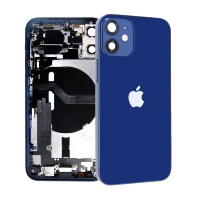 iPhone 12 Mini Baksida med Komplett Ram - Blå