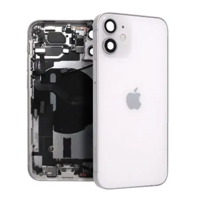 iPhone 12 Mini Baksida med Komplett Ram - Vit