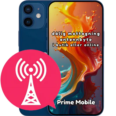 iPhone 12 Mini dålig mottagning antennbyte