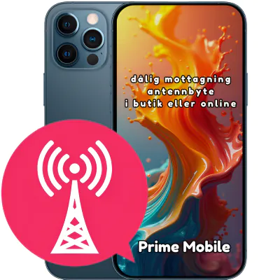 iPhone 12 Pro dålig mottagning antennbyte