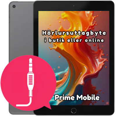 iPad 9,7" 5th gen (2017) Hörlursuttagbyte