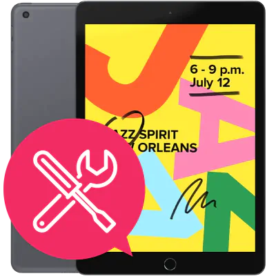 iPad 10,2 7:e gen (2019) Reparation sidoknappar	