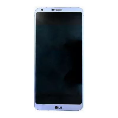 LG G6 Skärm med LCD Display med Ram Original - Blå