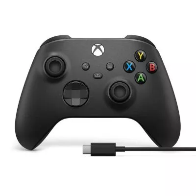 Microsoft Xbox Series X/S trådlös handkontroll + USB-C-kabel – kolsvart