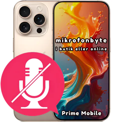 iPhone 16 Pro mikrofonbyte