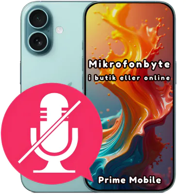 iPhone 16 Plus mikrofonbyte