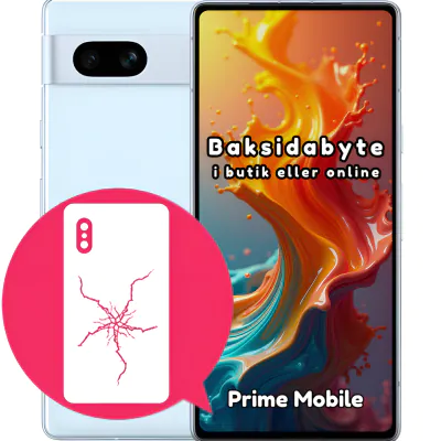 Google Pixel 7A Baksidabyte