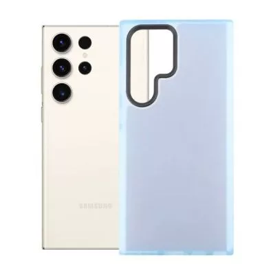 Samsung Galaxy S23 Ultra Stöttåligt TPU Mobilskal - Blå