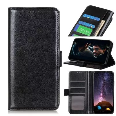 Crazy Horse plånboksfodral till Samsung Galaxy A21s - Svart