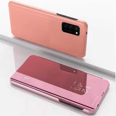 Omslagsvy + spegel till Samsung Galaxy A41 - Rose guld