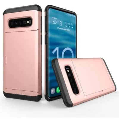 Hybridskyddsfodral till Samsung Galaxy S10 Plus - Roseguld