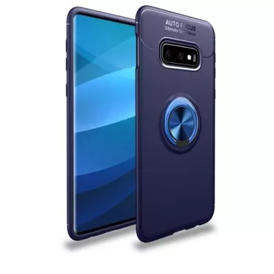 Magnetiskt Fodral med Ring till Samsung Galaxy S10 Plus - Blå