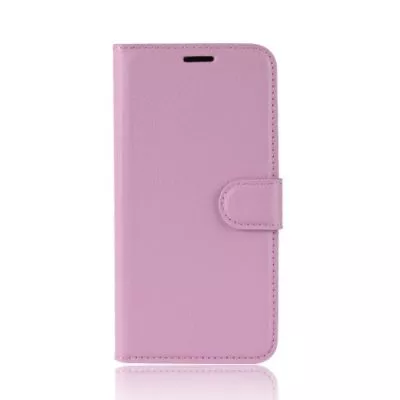 Litchi Plånboksfodral till Samsung Galaxy A6 Plus - Rosa