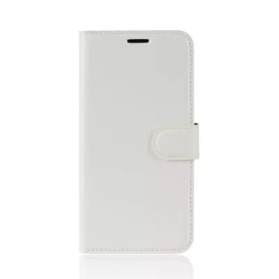 Litchi Plånboksfodral till Samsung Galaxy A6 Plus - Vit