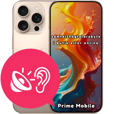 iPhone 16 Pro samtalshögtalarebyte