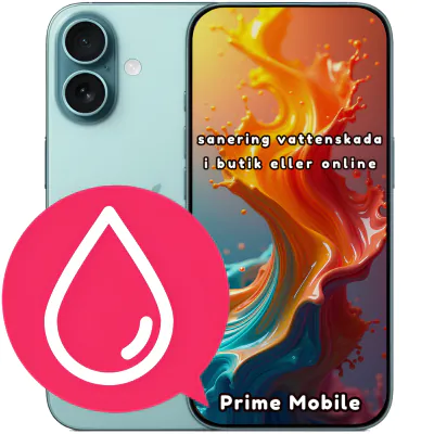 iPhone 16 Plus sanering vattenskada