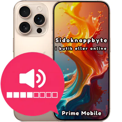 iPhone 16 Pro sidoknappbyte
