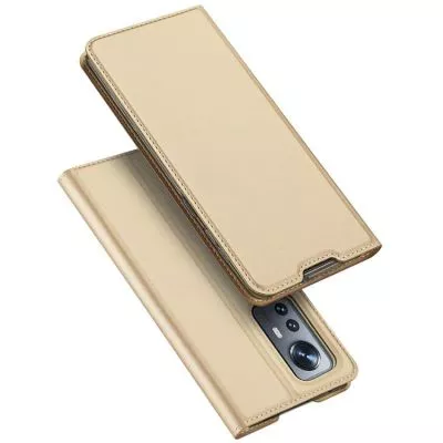 DUX DUCIS Skin Series Plånboksfodral Xiaomi 12 Pro - Guld
