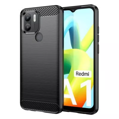 Xiaomi Redmi A1 Plus Skal Silicone Carbon - Svart