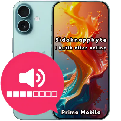iPhone 16 Plus sidoknappbyte