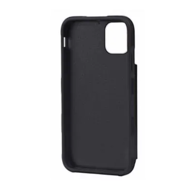 G-SP PU Leather Back Flip Kickstand Card Case Black For iPhone 11