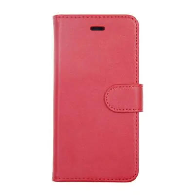 iPhone 6/6S Plånboksfodral Magnet Läder med Stativ - Röd