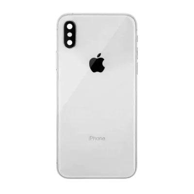 iPhone XS Baksida Komplett Ram Vit