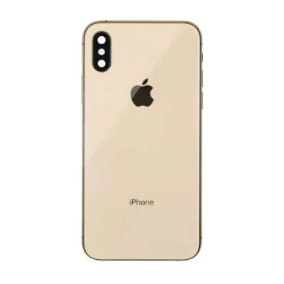 iPhone XS Baksida med Komplett Ram Guld