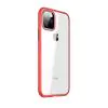 Stöttåligt Mobilskal iPhone 11 Pro Max - Röd/Transparent/Svart