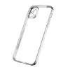 Mobilskal med Kameraskydd iPhone 12 Pro - Silver/transparent
